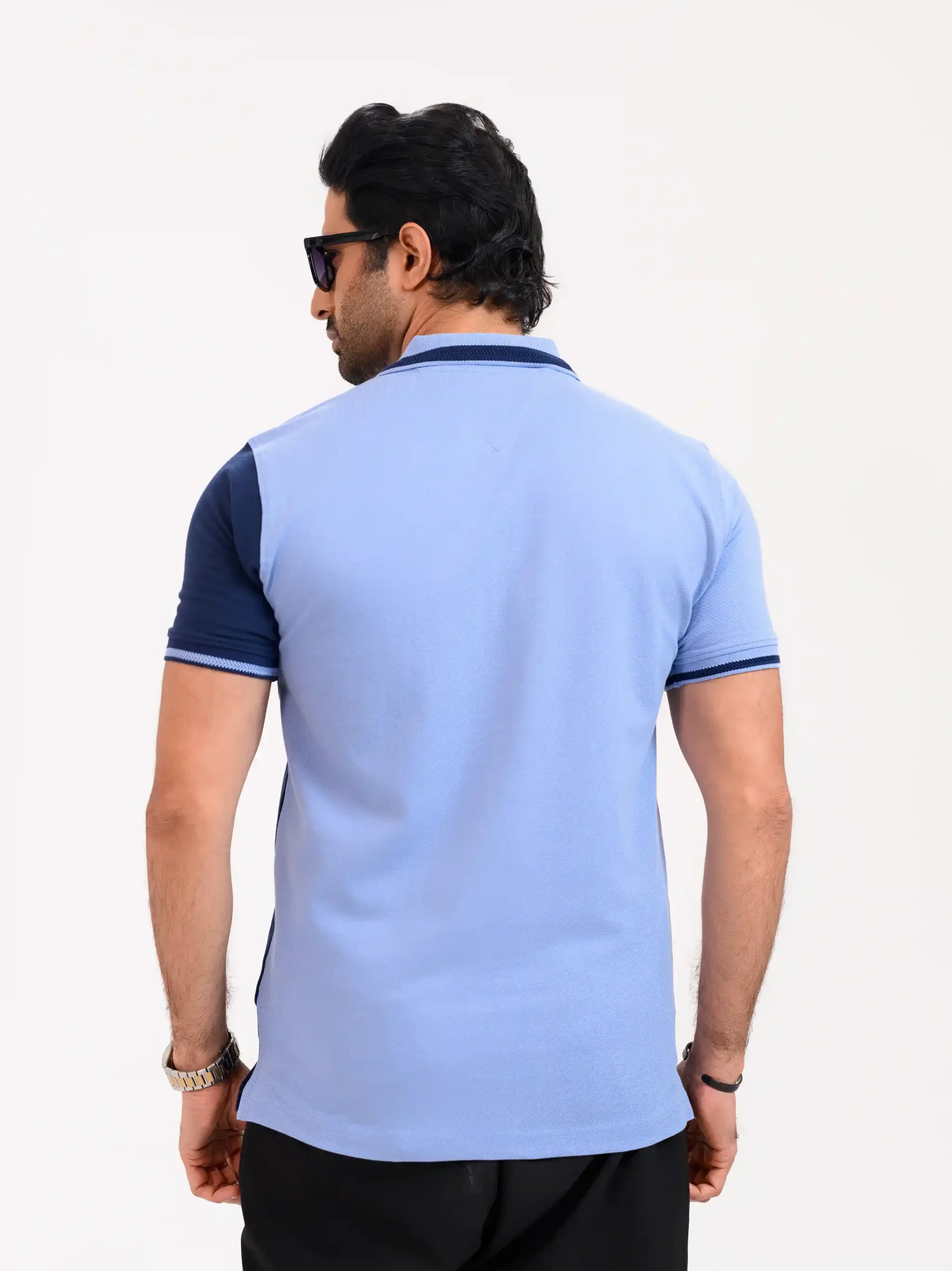 Designer Edition _ Men’s Urban Flow Polo Shirt, Color: Sky Mist/Sapphire - Image 4