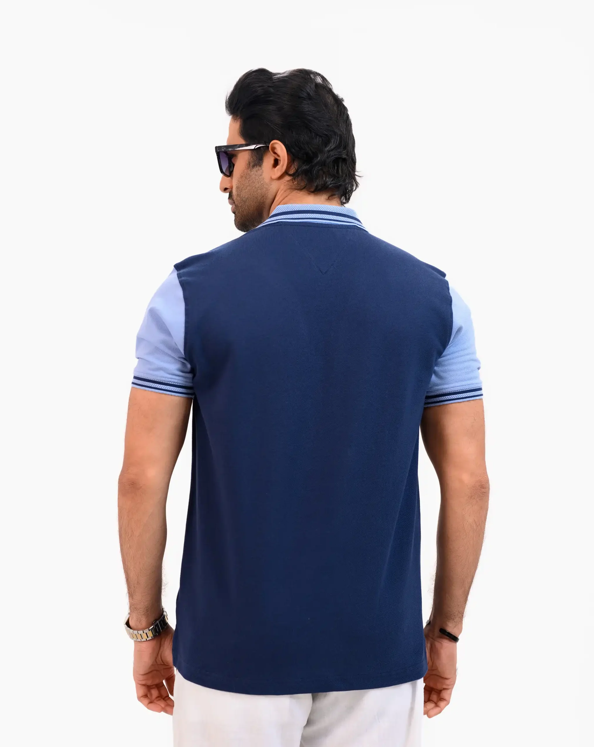 Designer Edition _ Men’s Urban Flow Polo Shirt, Color: Twilight Blue/Arctic Blue - Image 4