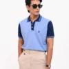 Designer Edition _ Men’s Urban Flow Polo Shirt, Color: Sky/Navy - Thumbnail Image 3