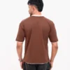 Iconic Edition _ Men’s Retro Drop Shoulder T-Shirt, Color: Cocoa Brown - Thumbnail Image 5