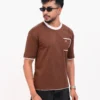 Iconic Edition _ Men’s Retro Drop Shoulder T-Shirt, Color: Cocoa Brown - Thumbnail Image 2