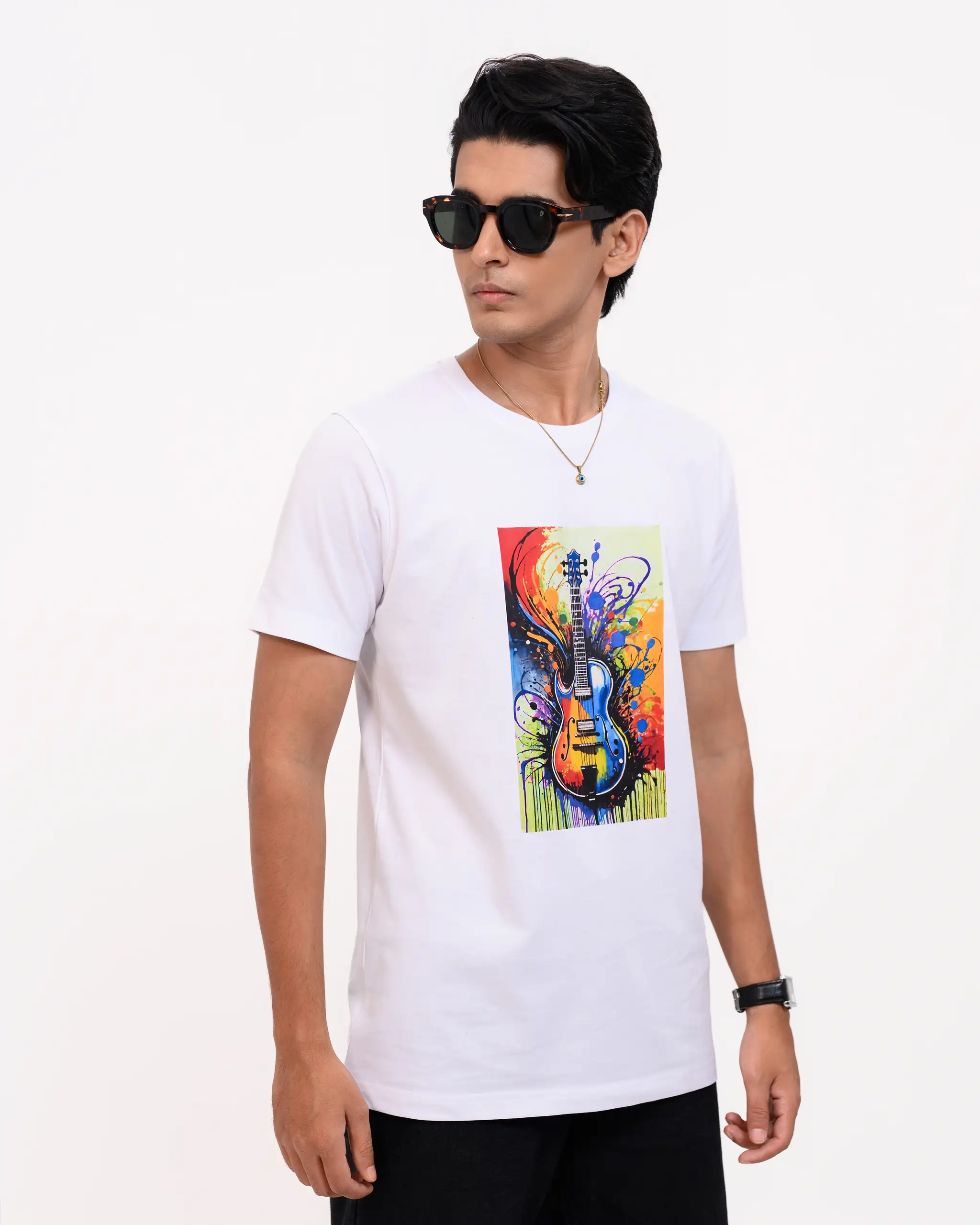 Men’s Motion Street Cotton T-Shirt, Color: Pearl White - Image 2