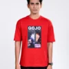 Men’s Retro Comfy Drop Shoulder T-Shirt, Color: Garnet Red - Thumbnail Image 3
