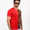 Designer Edition _ Men’s City Vibe Cotton T-Shirt, Color: Crimson/Espresso - Thumbnail Image 2