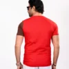 Designer Edition _ Men’s City Vibe Cotton T-Shirt, Color: Crimson/Espresso - Thumbnail Image 4
