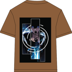 Men’s Retro Comfy Drop Shoulder T-Shirt, Color: Dark Oak