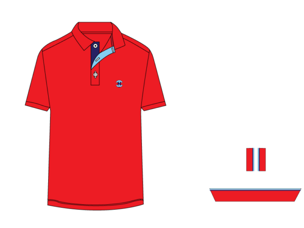 Men’s Urban Edge Polo Shirt, Color: Ferrari Red