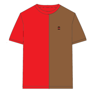 Designer Edition _ Men’s City Vibe Cotton T-Shirt, Color: Crimson/Espresso