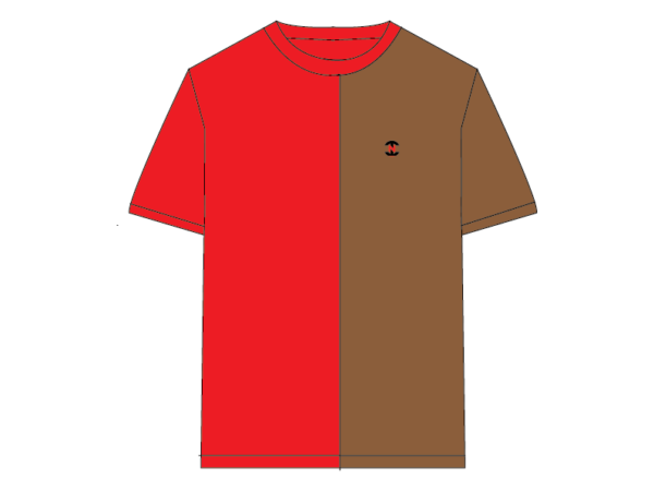 Designer Edition _ Men’s City Vibe Cotton T-Shirt, Color: Crimson/Espresso