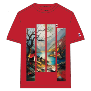 Men’s Motion Street Cotton T-Shirt, Color: Burgundy
