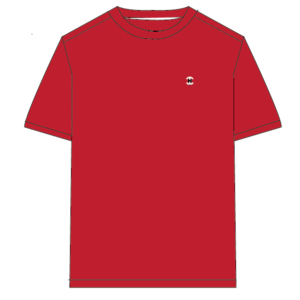 Men’s Motion Street Cotton T-Shirt, Color: Cherry Red